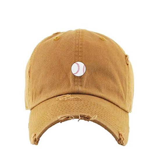 Baseball Vintage Baseball Cap Embroidered Adjustable Distressed Dad Hat