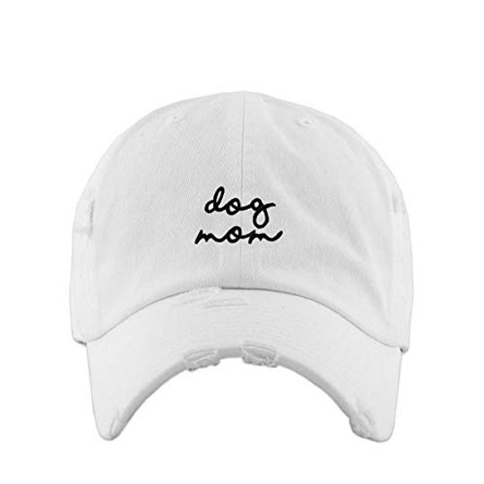 Dog Mom Vintage Baseball Cap Embroidered Adjustable Distressed Dad Hat