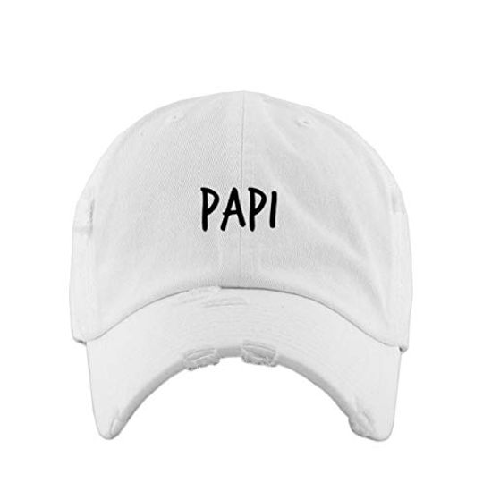 Papi Vintage Baseball Cap Embroidered Adjustable Distressed Dad Hat