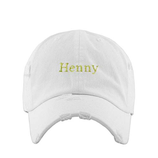 Henny Vintage Baseball Cap Embroidered Adjustable Distressed Dad Hat