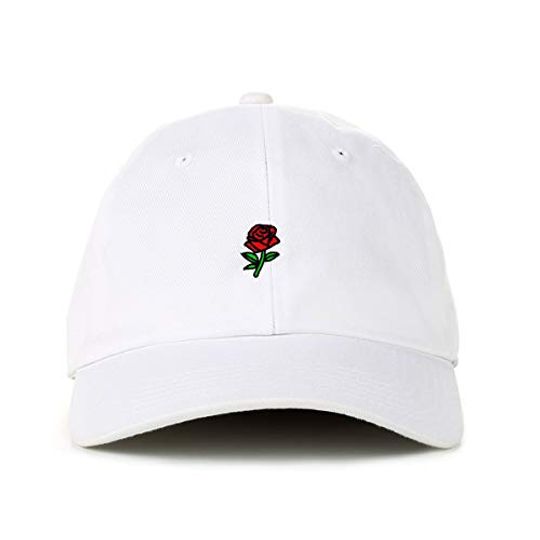 Rose Baseball Cap Embroidered Adjustable Dad Hat