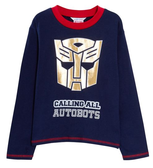 Boys Transformers Pajama Set Optimus Prime Full Length Nightwear