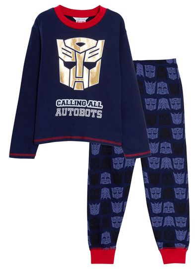 Boys Transformers Pajama Set Optimus Prime Full Length Nightwear