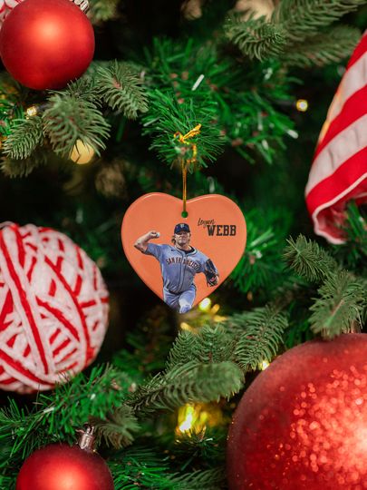 Logan Webb Inspired Design Ceramic Christmas Ornament - San Francisco Tribute