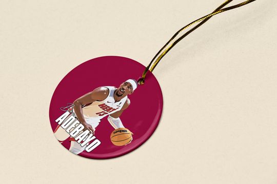 Bam Ado-Inspired #13 Ceramic Christmas Ornament - Miami Tribute Keepsake