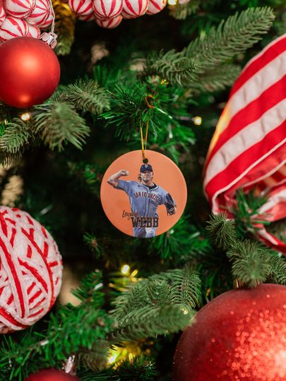 Logan Webb Inspired Design Ceramic Christmas Ornament - San Francisco Tribute