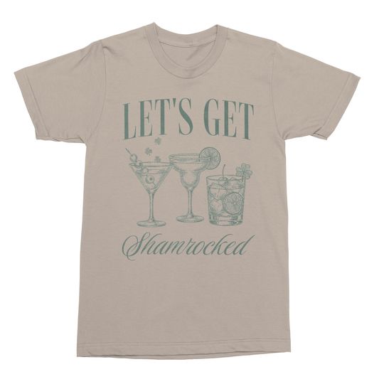 Lets Get Shamrocked - Funny Drinking St Patrick's Day Unisex T-Shirt