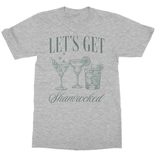 Lets Get Shamrocked - Funny Drinking St Patrick's Day Unisex T-Shirt