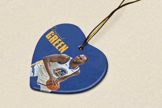 Draymond Green Ceramic Christmas Ornament - Golden State Tribute Keepsake Xmas