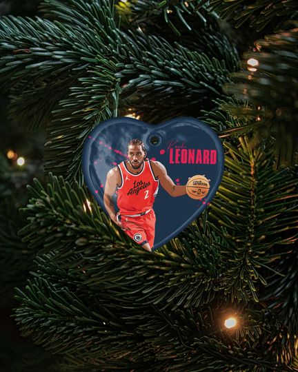 Kawhi Leonard #2 Inspired Ceramic Christmas Ornament - LA Fans Tribute Keepsake