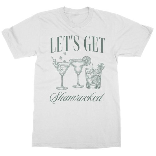 Lets Get Shamrocked - Funny Drinking St Patrick's Day Unisex T-Shirt