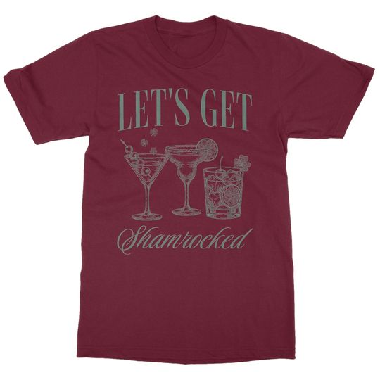 Lets Get Shamrocked - Funny Drinking St Patrick's Day Unisex T-Shirt