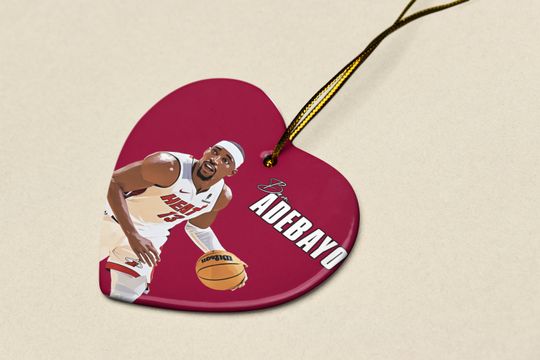 Bam Ado-Inspired #13 Ceramic Christmas Ornament - Miami Tribute Keepsake