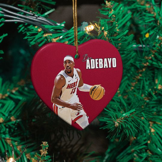 Bam Ado-Inspired #13 Ceramic Christmas Ornament - Miami Tribute Keepsake