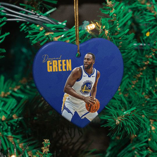 Draymond Green Ceramic Christmas Ornament - Golden State Tribute Keepsake Xmas