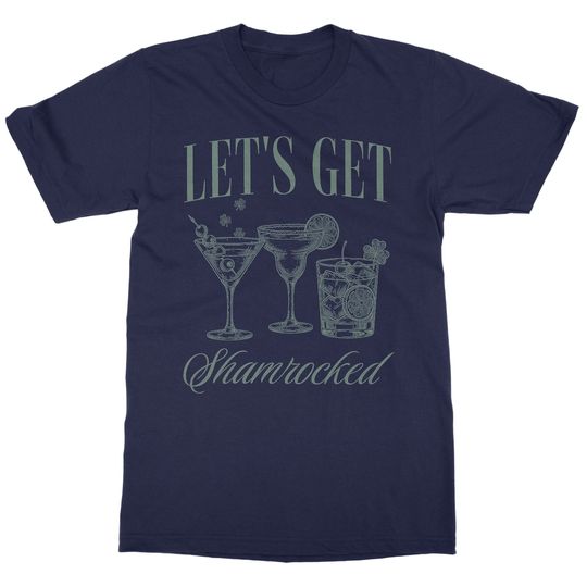 Lets Get Shamrocked - Funny Drinking St Patrick's Day Unisex T-Shirt