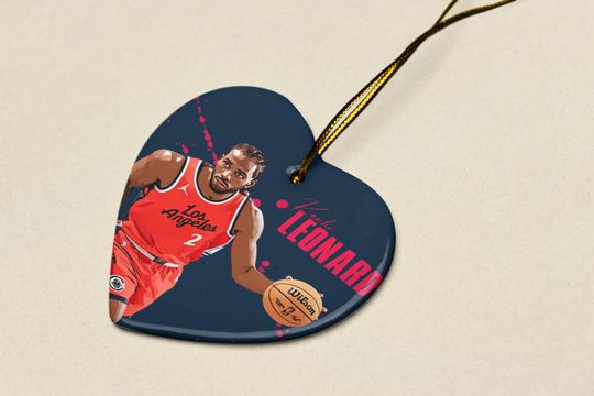 Kawhi Leonard #2 Inspired Ceramic Christmas Ornament - LA Fans Tribute Keepsake