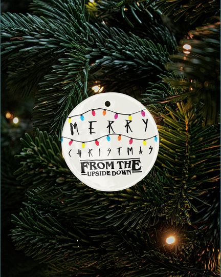 Merry Christmas Things Ceramic Ornament - From The Parallel World Xmas Lights