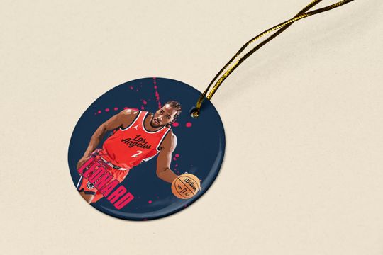 Kawhi Leonard #2 Inspired Ceramic Christmas Ornament - LA Fans Tribute Keepsake