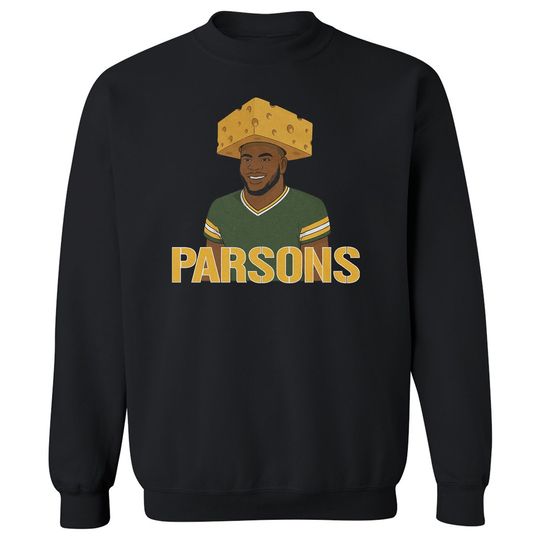 Micah Parsons Packers Cheesehead Crewneck Sweatshirt