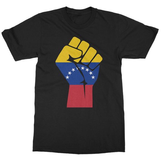 Venezuela Fist Resist - Venezuelan Flag Support Unisex T-Shirt