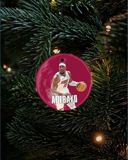 Bam Ado-Inspired #13 Ceramic Christmas Ornament - Miami Tribute Keepsake