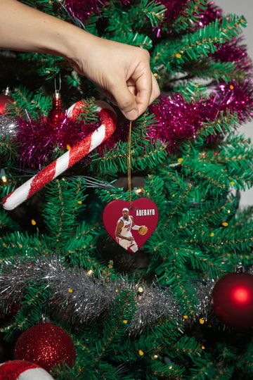 Bam Ado-Inspired #13 Ceramic Christmas Ornament - Miami Tribute Keepsake