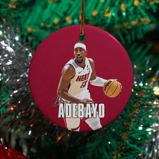 Bam Ado-Inspired #13 Ceramic Christmas Ornament - Miami Tribute Keepsake