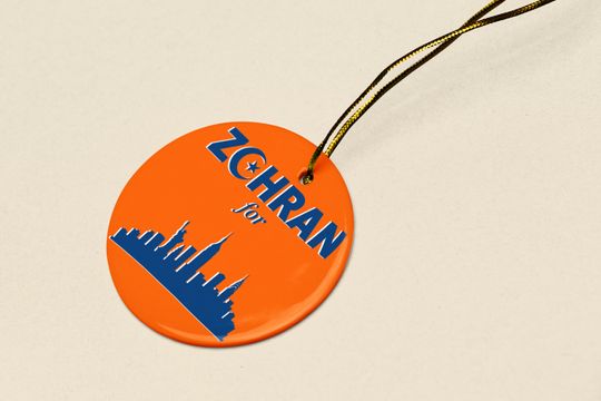 Zohran Mamdani For New York City Ceramic Christmas Ornament Holiday Keepsake