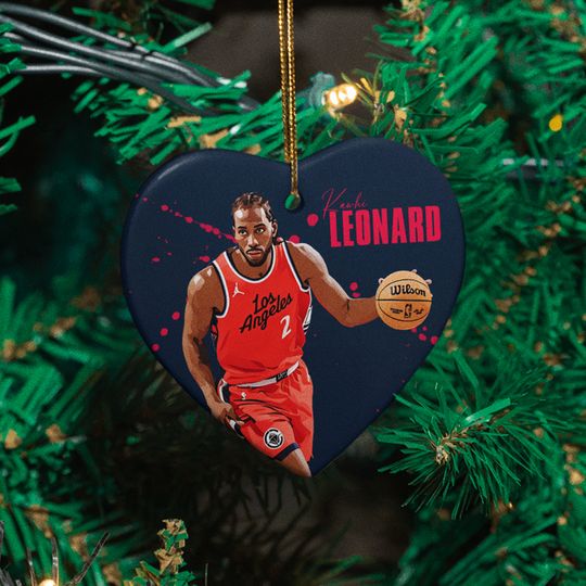 Kawhi Leonard #2 Inspired Ceramic Christmas Ornament - LA Fans Tribute Keepsake