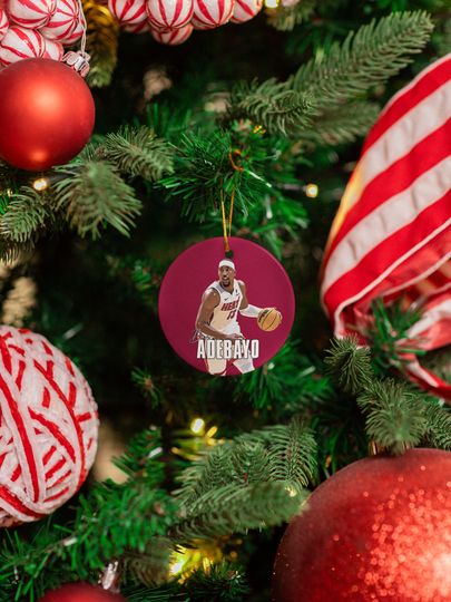 Bam Ado-Inspired #13 Ceramic Christmas Ornament - Miami Tribute Keepsake