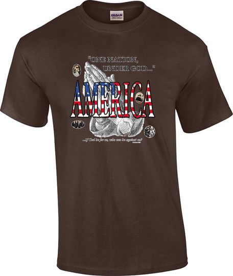 Christian Patriotic One Nation Under God T-Shirt
