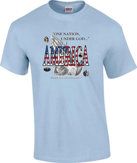 Christian Patriotic One Nation Under God T-Shirt