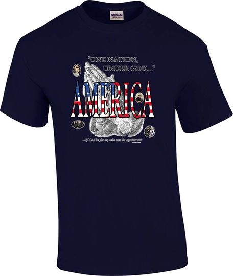Christian Patriotic One Nation Under God T-Shirt