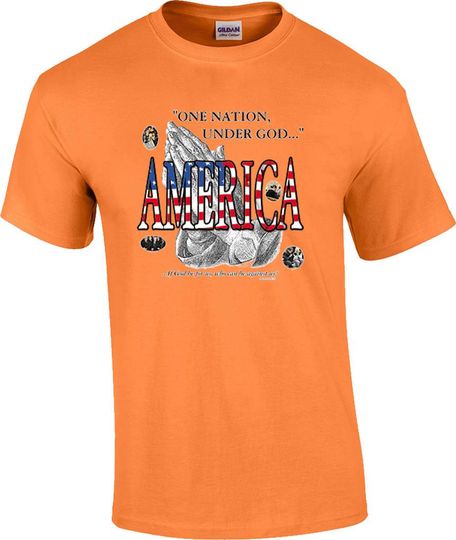Christian Patriotic One Nation Under God T-Shirt