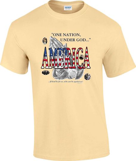 Christian Patriotic One Nation Under God T-Shirt