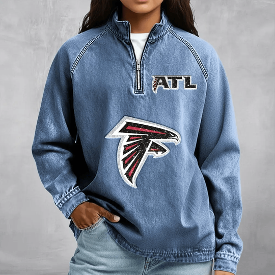 Atlanta Falcons Women's Denim Long - Sleeve