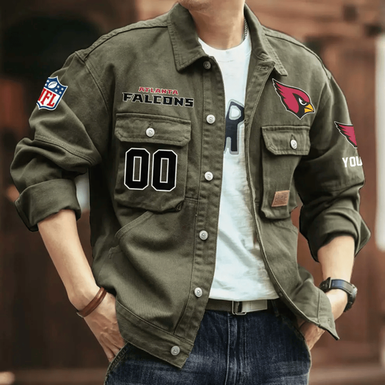 Atlanta Falcons Men's Denim Jacket