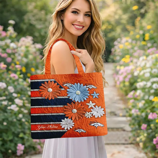 Denver Broncos Quilted Tote Bag