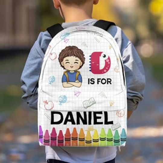 It's Okay To Be Yourself - Personalized Custom Kid Backpack - Back To School Gift For Kid