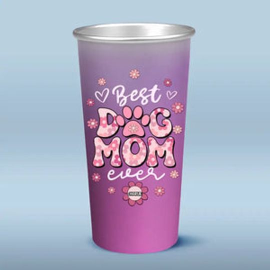 Best Dog Mom Ever - Dog Personalized Custom Aluminum Changing Color Cup