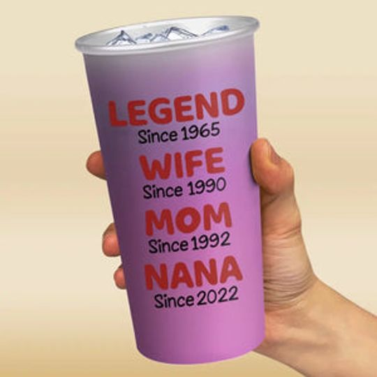 Legend Since - Family Personalized Custom Aluminum Changing Color Cup