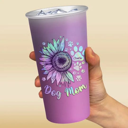Reasons To Be Happy - Dog & Cat Personalized Custom Aluminum Changing Color Cup