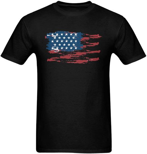 American Flag 4th of July Shirts Men Ndependence Day Patriotic Pattern Shirt Short Sleeve Top Casual