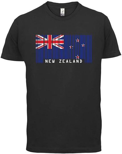 New Zealand Barcode Style Flag - Mens Premium Cotton T-Shirt