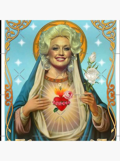 Saint Dolly Parton Throw Pillow