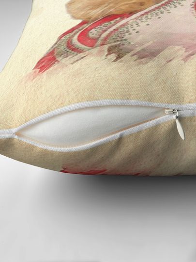 Dolly Parton Watercolor Throw Pillow