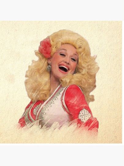 Dolly Parton Watercolor Throw Pillow