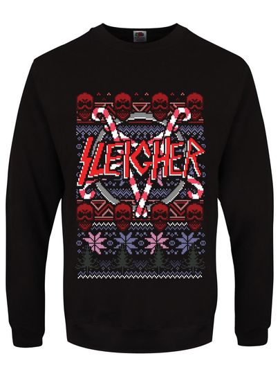 Sleigher Men's Black Christmas Sweatshirt