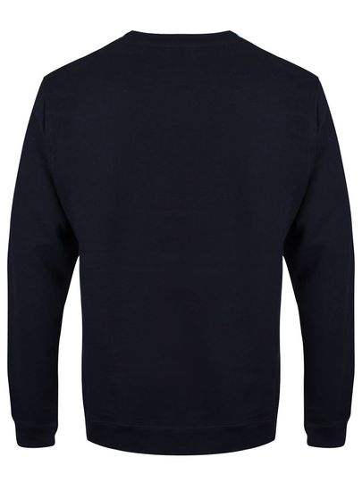 Make It Snow Mens Navy Blue Christmas Jumper